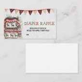 醜いセーター赤ちゃんシャワーおむつラッフル 名刺 (正面/裏面)