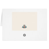 醜いセーター非フォトホリデー折りカラフルカード (裏面横)