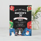 醜いセーター20th誕生日パーティーへの招待 招待状 (スタンド正面)