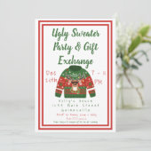 醜いセーター&ギフト交換クリスマスパーティー 招待状 (スタンド正面)