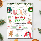 醜いセーター クリスマスパーティーの招待状, クリスマス 招待状