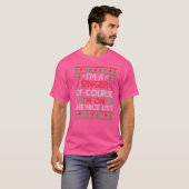 醜いセーター。シンガー。もちろん私は素敵なlの上にいる tシャツ (正面フル)