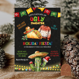 醜いセーター タコス メキシコのクリスマスパーティー 招待状