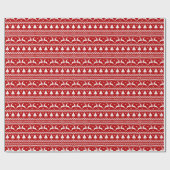 醜いセーター – トナカイ&クリスマスツリー ラッピングペーパー (フラット)