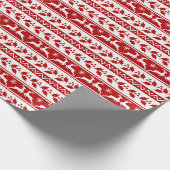 醜いセーター – トナカイ&ホリークリスマス ラッピングペーパー (角)