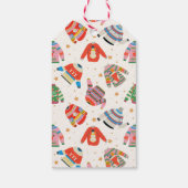 醜いセーター、ホリデーギフトラベル ギフトタグ (裏面)