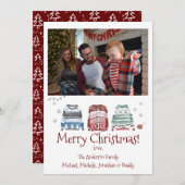 醜いセーター、メリークリスマス、写真付き シーズンカード (正面/裏面)