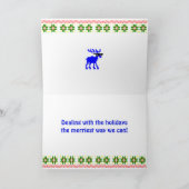 醜いセーター（扱う）トナカイ シーズンカード (内部)