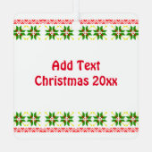 醜いセーター(扱う)トナカイ メタルオーナメント (裏面)