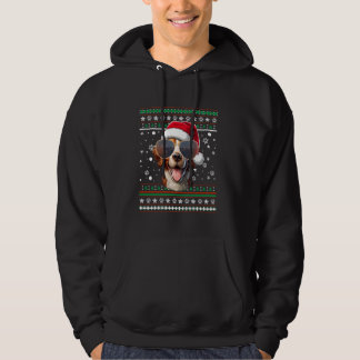 醜いセーターX-masサンタブリタニードッグクリスマス パーカ