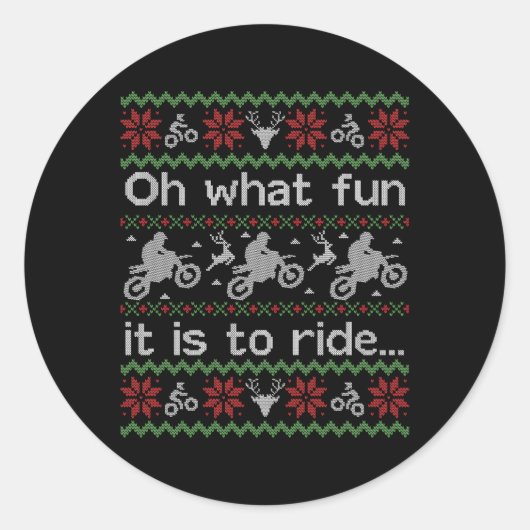 醜いダートバイク ラウンドシール (正面)