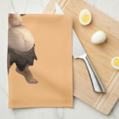 醜いトロール雷_コブ キッチンタオル (四つ折り)