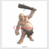 醜いトロール雷_コブ シール (シート)