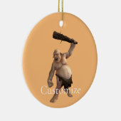 醜いトロール雷_コブ セラミックオーナメント (右)