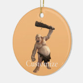 醜いトロール雷_コブ セラミックオーナメント (左)