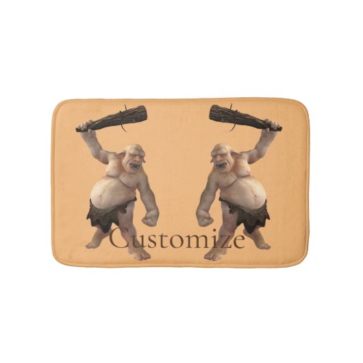 醜いトロール雷_コブ バスマット (正面)