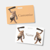 醜いトロール雷_コブ バッジ (表裏)