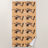 醜いトロール雷_コブ ビーチタオル (正面)