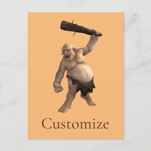 醜いトロール雷_コブ ポストカード (正面)