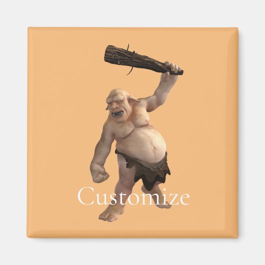 醜いトロール雷_コブ マグネット (正面)