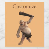 醜いトロール雷_コブ ワインラベル (シングルラベル)