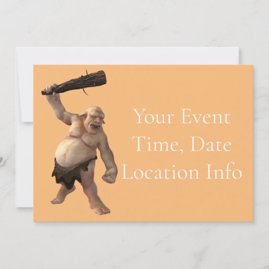 醜いトロール雷_コブ 招待状 (正面)