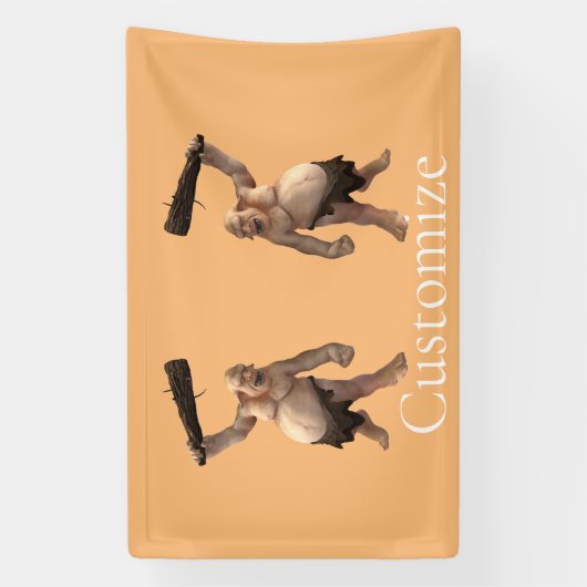 醜いトロール雷_コブ 横断幕 (縦)