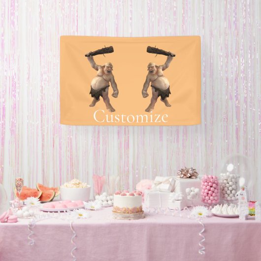 醜いトロール雷_コブ 横断幕 (パーティー)