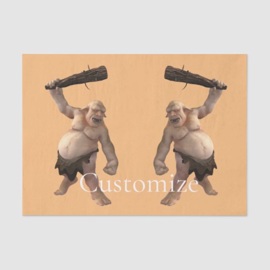 醜いトロール雷_コブ 薄葉紙 (正面)