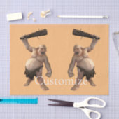 醜いトロール雷_コブ 薄葉紙 (クラフト)