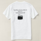 醜いドラムスモーカールールTシャツ Tシャツ (デザイン裏面)