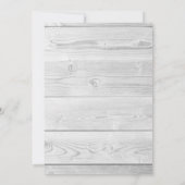 醜いドレスもしは言わないYesの花嫁カード 招待状 (裏面)