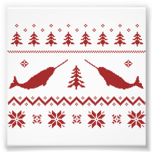醜いナルホールクリスマスセーター フォトプリント