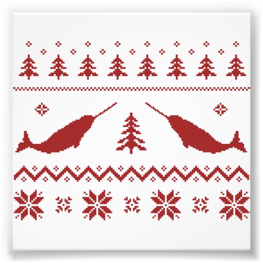 醜いナルホールクリスマスセーター フォトプリント (正面)