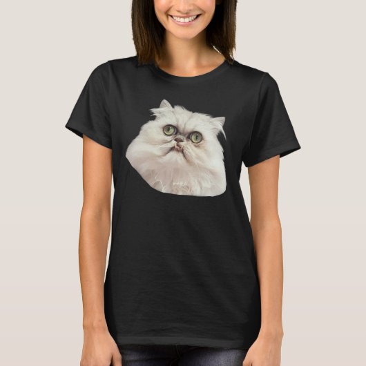 醜いネコのミーム Tシャツ (正面)