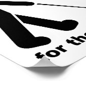 醜いハグおもしろいポスターサイン ポスター (角)