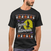 醜いハロウィーンセーターのクイーン Tシャツ (正面)