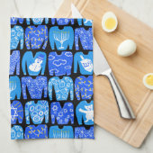 醜いハンヌカスウェータズホリデーパターン キッチンタオル (四つ折り)