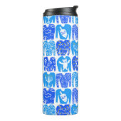 醜いハンヌカスウェータズホリデーパターン タンブラー (回転左)