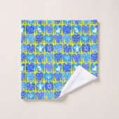 醜いハンヌカスウェータズホリデーパターン バスタオルセット (ウォッシュタオル)