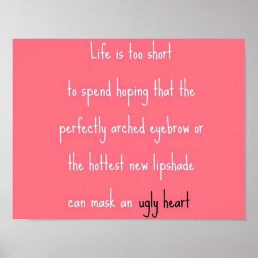 醜いハート ポスター (正面)