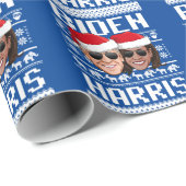 醜いバイデン氏ハリスクリスマスセーター ラッピングペーパー (ロールコーナー)