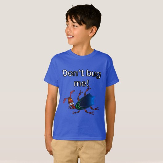 醜いバグ – キッズハンドルTAGLESS® Tシャツ (正面フル)