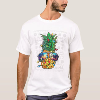 醜いパイナップル クリスマス Tシャツ