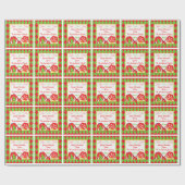 醜いパーソナライズされたクリスマスセーターのラッピング紙 ラッピングペーパー (フラット)