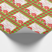 醜いパーソナライズされたクリスマスセーターのラッピング紙 ラッピングペーパー (角)