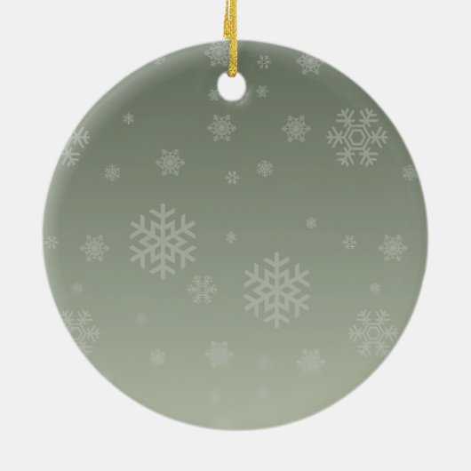 醜いパーソナライズされたクリスマスセーターオーナメント セラミックオーナメント (裏面)