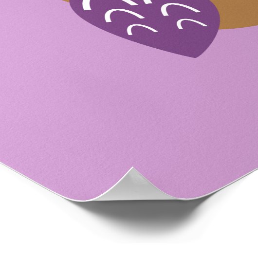 醜いフクロウ ポスター (角)