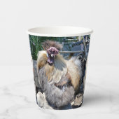 醜いフワフワの鶏が一つ 紙コップ (裏面)