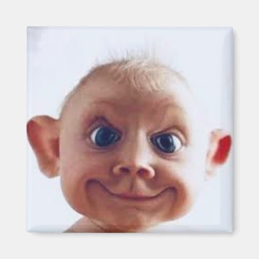 醜いベビー- おもしろい マグネット (正面)